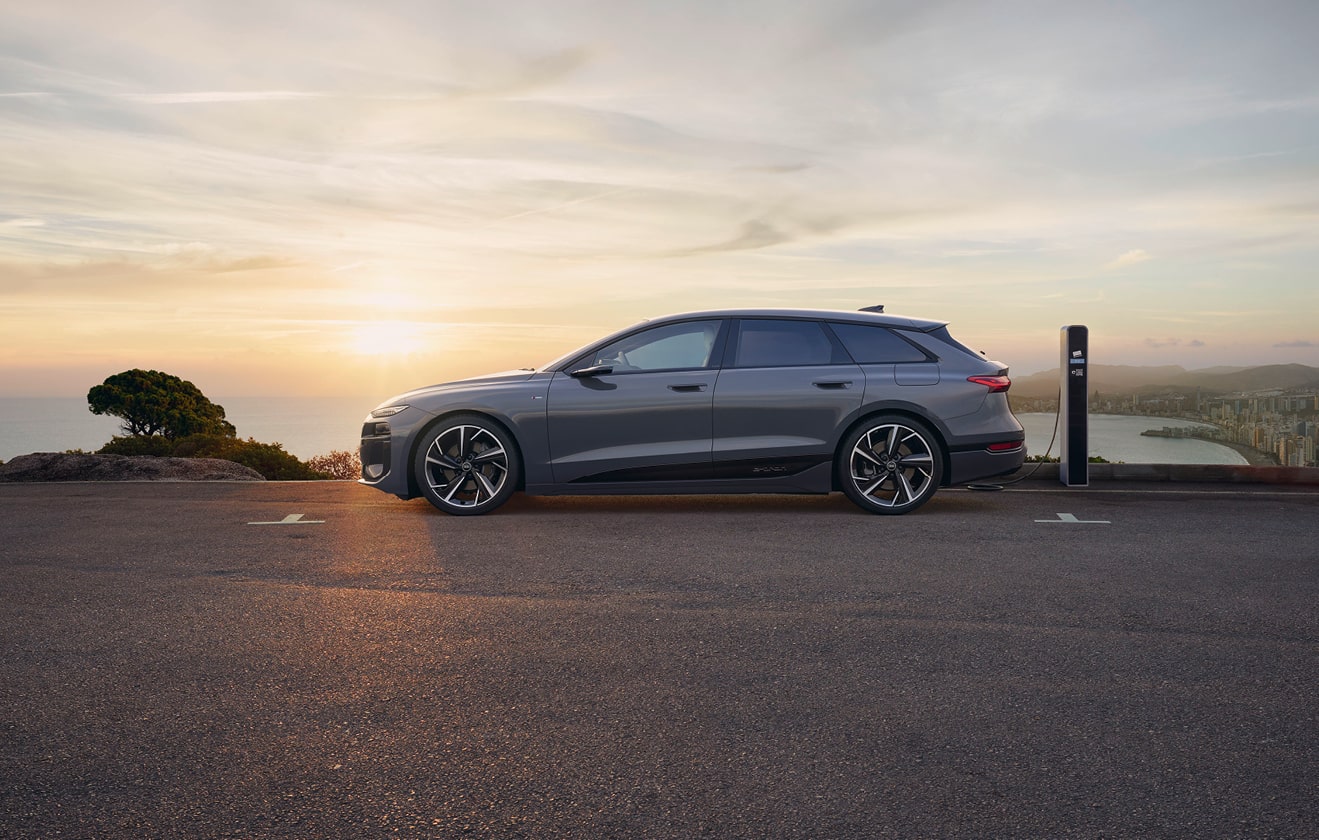 Bild von Audi A6 e-tron von seitlich